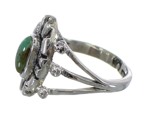 Turquoise Southwest Sterling Silver Ring Size 7 AX61206